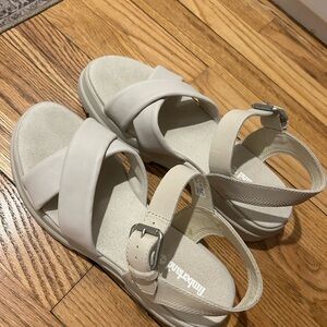 Timberland Women’s London Vibe Ankle Strap White Sandal White Cream Size 10
